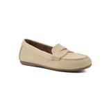 Women's Deutzia Casual Flat by White Mountain in Butter Cream Suede (Size 9 1/2 M)