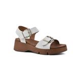 Women's Leftmost Casual Sandal by White Mountain in White Smooth (Size 10 M)