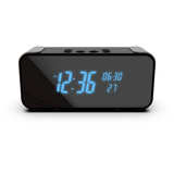 Omini Pro - 4K UltraHD WIFI Streaming Nanny Cam Bluetooth Speaker Alarm Clock with IR Night Vision