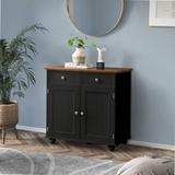 Alcott Hill® Arnae 2 - Door Accent Cabinet Wood in Black, Size 31.0 H x 31.5 W x 15.4 D in | Wayfair BB28B9C08298474C867152F2E714FF27