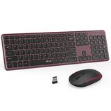 Wireless Keyboard and Mouse Jelly Comb 2.4GHz Ultra Thin Wireless Keyboard Mouse Combo for Computer Laptop PC Desktop Notebook Windows 7 8 10