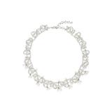 CRISTABELLE Crystal & Imitation Pearl Necklace in Crystal/Pearl/Rhodium at Nordstrom