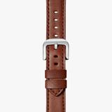 Shinola Watch Strap | Dark Cognac Leather | 24mm | Quick Release