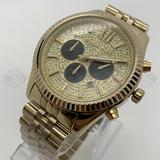 Michael Kors Mk8494 Lexington Gold Stainless Steel Chronograph Men's