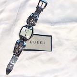 Gucci Accessories | Gucci Marina Chain Stainless Silver Bracelet Mop Dial Women's Wristwatch 121.3 | Color: Gold/Silver | Size: Os