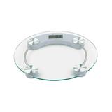 home basics Weight Scales Clear - Glass Round Bathroom Scale