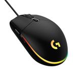 Logitech G203 LIGHTSYNC Wired Gaming Mouse, Black