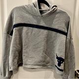 Under Armour Tops | Cropped Hooded Sweatshirt | Color: Gray | Size: S
