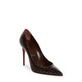Kate Croc Embossed Pointed Toe Pump