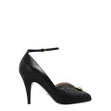 Coin Pendant Detail Strapped Pumps