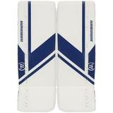Warrior Ritual G6 E+ Youth Goalie Leg Pads in Royal White Size 22+.5in