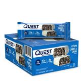 Quest Nutrition Hero Protein Bars Low Carb Gluten Free Cookies & Cream 12 Count