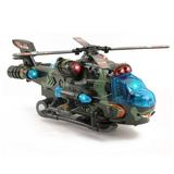 Vokodo Military Helicopter With Lights Sounds Bump And Go Self Riding Army Chopper Aircraft Toy Durable Battery Operated Kids Action Airplane Pretend Play Great Gift For Children Boys Girls Toddlers
