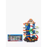 Hot Wheels City Ultimate Garage Track Set Bundle with Hot Wheels Character Cars, Pack of 20