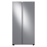 Samsung 22.6-cu ft Counter-depth Smart Side-by-Side Refrigerator with Ice Maker (Fingerprint Resistant Stainless Steel) | RS23A500ASR