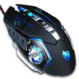 Gaming Mouse Mice Wired LED High Precision Programmable Keys 7 Color Adjustable 3200 DPI Optical Sensor for Mac PC Gaming Consoles (V6 Gaming Mouse)