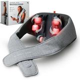 Sharper Image® Realtouch Shiatsu Massager Warming Heat Soothes Sore Muscles Nodes Feel Like Real Hands Wireless & Rechargeable - Best Massager for Neck Back Shoulders Feet Legs w/ 6 Massage Heads