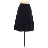 Sonia by Sonia Rykiel Casual A-Line Skirt Knee Length: Blue Solid Bottoms - Women's Size Medium Tall