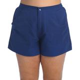 Maxine Women's Board Shorts navy - Navy Pocket Snap-Button Boardshorts - Plus