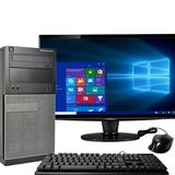 DELL Optiplex 3010/7010/9010 Tower Computer PC Intel Quad-Core i5 500GB HDD 8GB DDR3 RAM Windows 10 Home DVD WIFI 19in Monitor Wireless Keyboard and Mouse (Used - Like New)