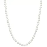 You're Invited Simulated Pearl Necklace, Women's, Silver