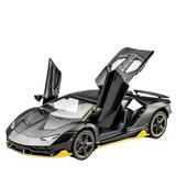 Babyltrl 1/32 Scale Alloy Diecast Model Cars Pull Back Cars Toys Collection & Sports Cars Play Vehicles Toys with Lights & Sounds for Kids Boys Girls Gift (Black)