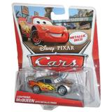 Disney Pixar Cars 2 Lightning McQueen Silver Metallic Finish Toy Car