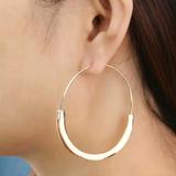 Anthropologie Jewelry | Gold Hoop Earrings | Color: Gold | Size: Os