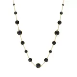 Effy® Onyx Beaded Necklace In 14K Yellow Gold, 16 In