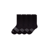 Men's Solids Calf Sock 4-Pack - Black - Medium - Bombas