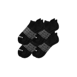Men's Solids Ankle Socks 4-Pack - Black - Large - Bombas
