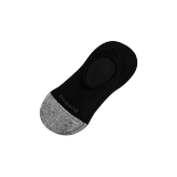Men's Cushioned No Show Socks - Black - Cotton