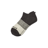 Men's Tri-Block Ankle Socks - Triple Grey - Medium - Bombas