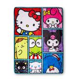 Sanrio Hello Kitty And Friends Oversized Sherpa Fleece Throw Blanket 54 x 72 Inches Pink
