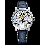 Raymond Weil Maestro Men's Moon Phase Automatic Leather Watch, 2240-STC-00655