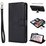 iPhone X Case Wallet iPhone XS Case Allytech Premium Leather Flip Case Cover & Card Slots Pocket Support Wireless Charging Detachable Slim Case for Apple iPhone X / XS (Black)