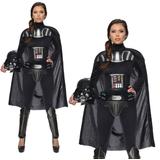 Female Darth Vader Costume Star Wars Licensed Ladies Fancy Dress