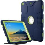 ULAK iPad 9.7 Case 6th 5th Generation Heavy Duty Shockproof Kickstand Cover for Apple iPad 6th 5th Gen 2018/2017 for Kids Blue
