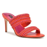 Nine West Women's Pause Strappy Heeled Slide Dress Sandals, 10M