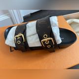 Louis Vuitton Shoes | Louis Vuitton Bom Dia Flat Mule | Color: Brown | Size: 7
