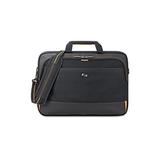 Solo Urban Carrying Case (Briefcase) for 11" to 17.3" Apple iPad Ultrabook - Black, Gold - Polyester Body - Handle, Shoulder Strap - 12" Height x 16.5