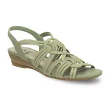 Impo Riya Women's Strappy Stretch Sandals in Regular & Wide Width, Size: 10, Brt Green