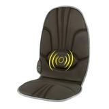 Homedics Comfort Deluxe Portable Seat Cushion Massager with Heat Integrated Control Invigorating Vibration for Back