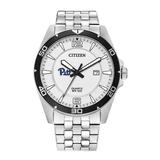 "Men's Pitt Panthers Citizen Quartz Stainless Steel Watch"