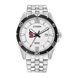 "Men's Stanford Cardinal Citizen Quartz Stainless Steel Watch"