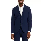 Kenneth Cole Reaction Men's Tonal Solid Suit Separate Jacket, Blue, 46