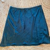 Madewell Skirts | Green Madewell Satin Skirt - 10 | Color: Green | Size: 10