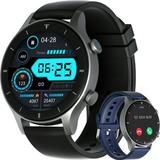 G-Tide Smart Watch R1 Answer/Make Call 300mAh Big Battery Smartwatch VC52 Heart Rate Blood Oxygen Temperature Fitness Tracker Bluetooth5.2 Smart Watch for Android/Ios IP68 Waterproof Gray