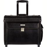 Bugatti BZCW0704 Synthetic Leather Business Case on Wheels, Black