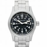 Hamilton Khaki Field Manual-winding Black Dial Stainless Steel Men s Watch H69439131